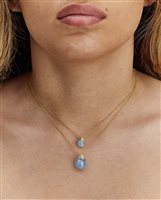 Collana Nanis Donna Dancing in Oro giallo Acquamarina CS3-587 - CS3-587